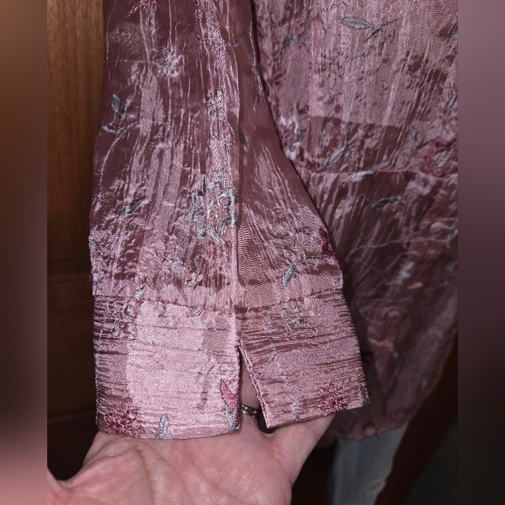 Antilia Femme Pink Floral Embroidered Blouse‎ - Picture 4 of 9